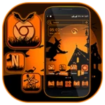 halloween dark night launcher theme android application logo